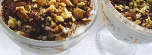 десерт из тыквы, орехов, изюма и шоколада. Шаг 6