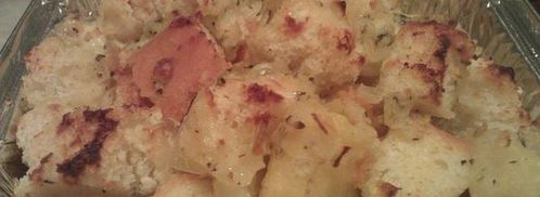 хлебный пудинг с горгонзолой. Шаг 7