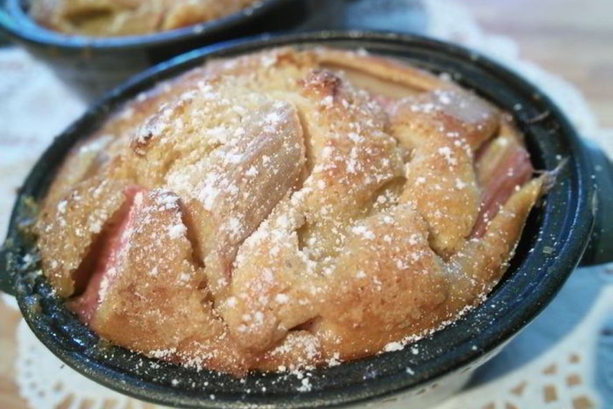 Рецепт клафути с ревенем