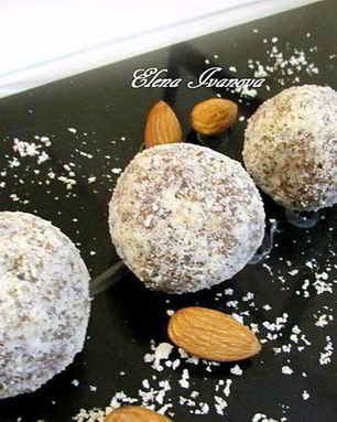 Имбирные конфеты с финиками и миндалем