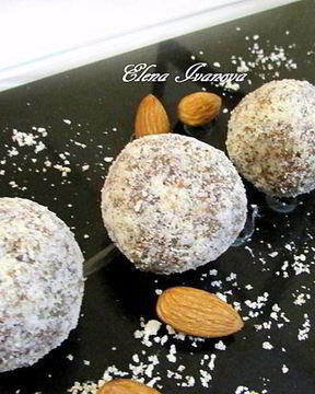 Имбирные конфеты с финиками и миндалем