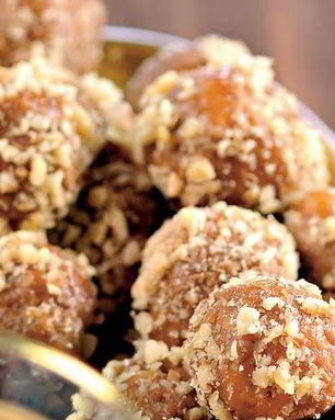 Конфеты Ежики с растопленными ирисками