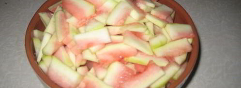 конфеты из арбузных корочек. Шаг 2