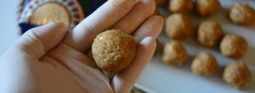 конфеты из киноа с арахисовой пастой. Шаг 4