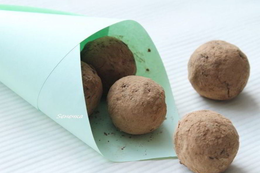 Рецепт конфеты трюфель с бобами тонка