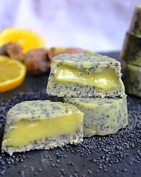 Маковые конфеты с лимонным курдом