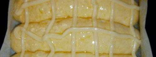 булочки с заварным кремом и персиком. Шаг 13