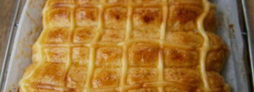 булочки с заварным кремом и персиком. Шаг 14