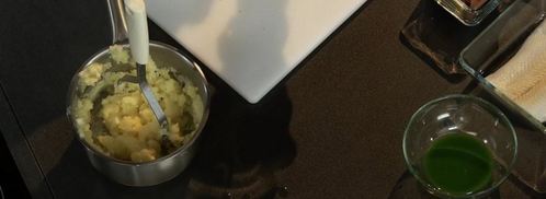 филе камбалы со сливочным кремом и красным картофельным пюре. Шаг 5