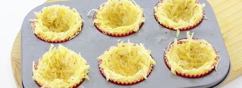 картофельные корзиночки с селедочным кремом. Шаг 5
