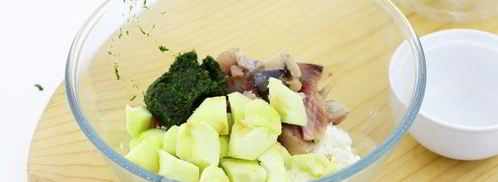 картофельные корзиночки с селедочным кремом. Шаг 6