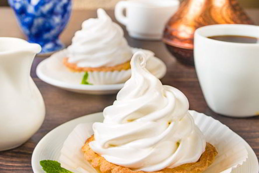 Рецепт корзиночки с белковым кремом