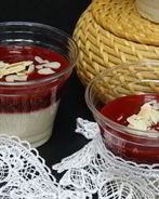 Крем из овсянки с малиновым кули