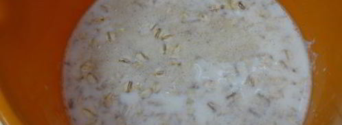 крем из овсянки с малиновым кули. Шаг 2