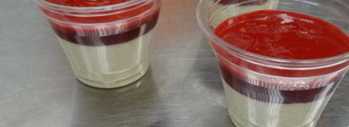 крем из овсянки с малиновым кули. Шаг 10