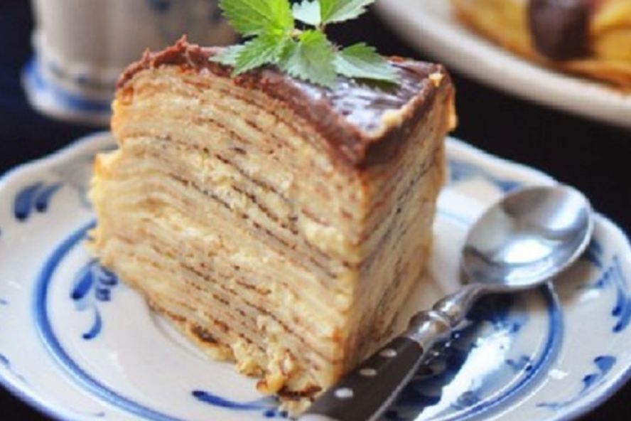 Рецепт крепвилль с кремом бостон и шоколадным ганашем