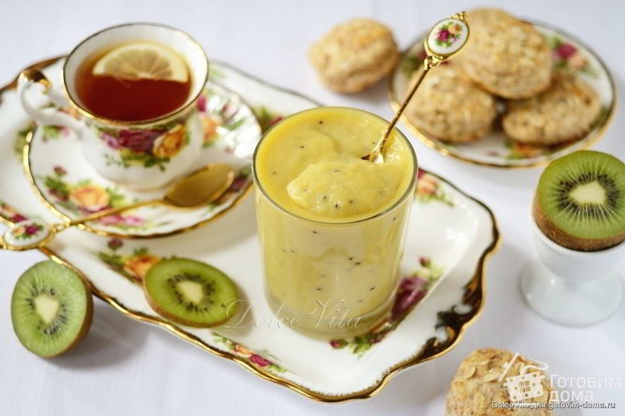 Рецепт курд из киви