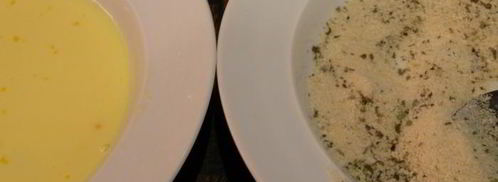 куриные грудки, фаршированные крем-чизом филадельфия, фетой и ароматными травами. Шаг 3