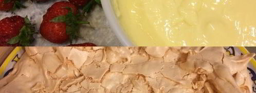 павлова с клубникой и заварным кремом. Шаг 4