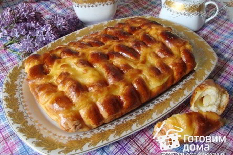 Рецепт сдобные булочки-сайки с заварным кремом