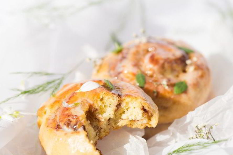 Рецепт синнабоны с заварным фундучным кремом