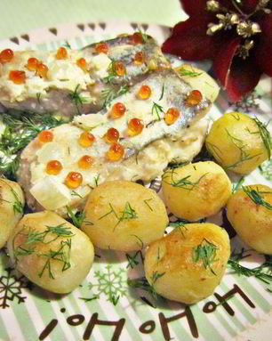 Судак под кремовой шубкой