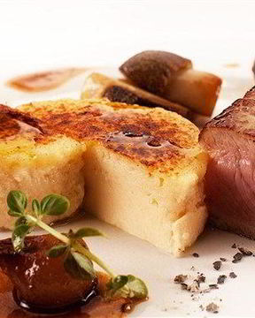 Телятина с крем-брюле из сыра