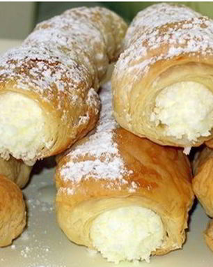 Трубочки с кремом