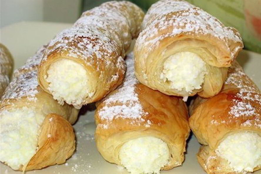 Рецепт трубочки с кремом