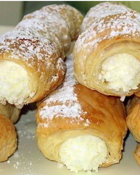 Трубочки с кремом