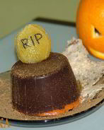 Тыквенный крем чиз с маршмеллоу в шоколаде на halloween