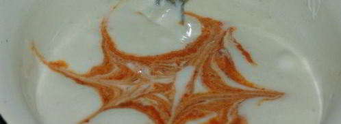 тыквенный крем чиз с маршмеллоу в шоколаде на halloween. Шаг 5