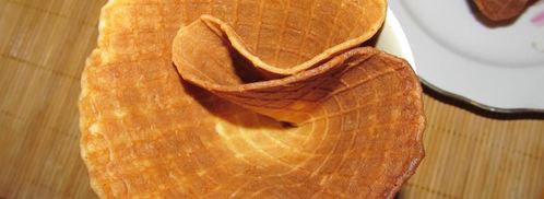 вафельные корзинки с творожно-сливочным кремом. Шаг 4