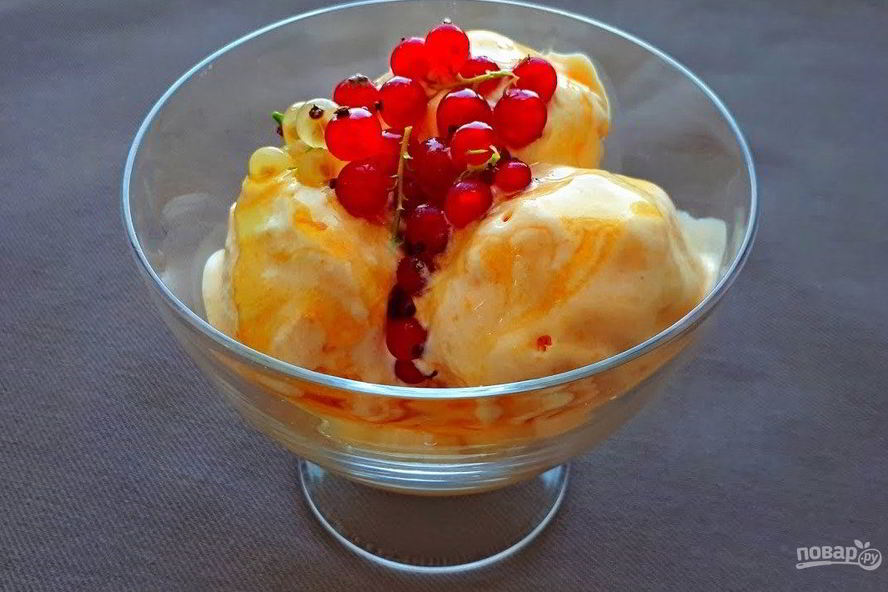 Рецепт абрикосовое мороженое