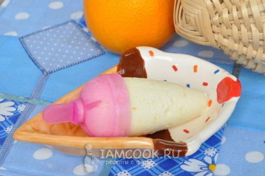 Рецепт апельсиновое мороженое с мартини