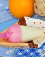 Апельсиновое мороженое с мартини