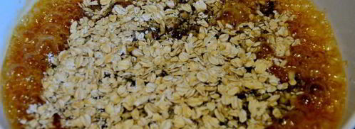 банановое мороженое с овсяным грильяжем. Шаг 6