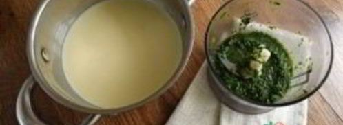 базиликовое мороженое. Шаг 2