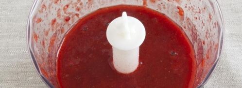 десерт из клубники и замороженого банана. Шаг 4