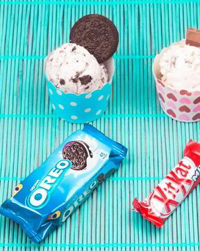 Домашнее мороженое с КитКат и Орео