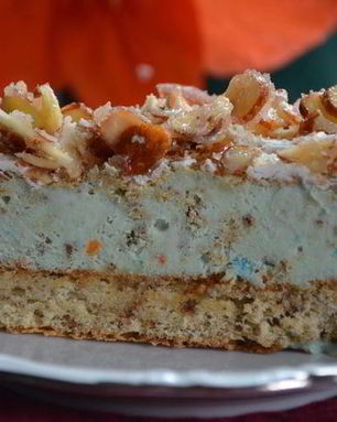 Миндальный хрустящий торт-мороженое