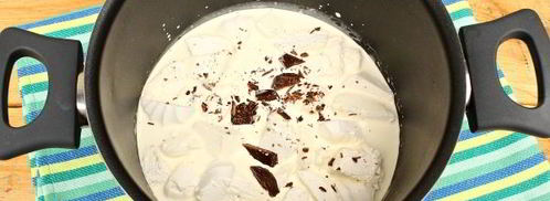 мороженое из шоколада и зефира. Шаг 3