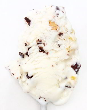 Мороженое с рикоттой, фисташками, шоколадом и засахаренной цедрой