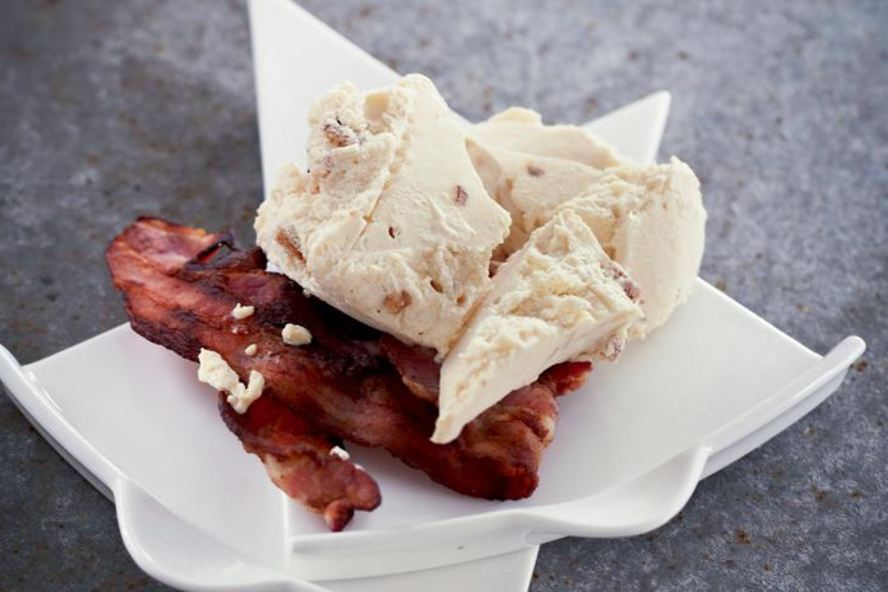 Рецепт мороженое со сладким беконом