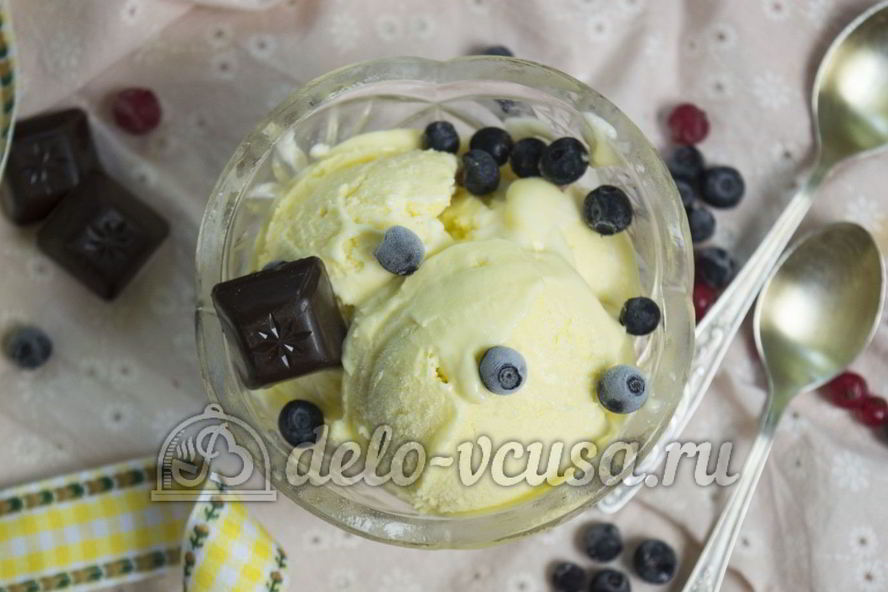 Рецепт сливочное мороженое