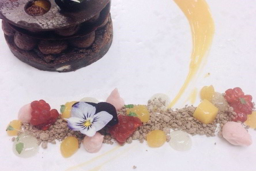 Рецепт хрустящие брауни с шоколадным муссом