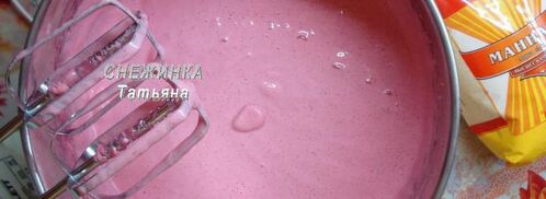 клюквенный мусс-зефир на манной крупе. Шаг 9