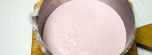 лимонно-клубничный муссовый торт. Шаг 17