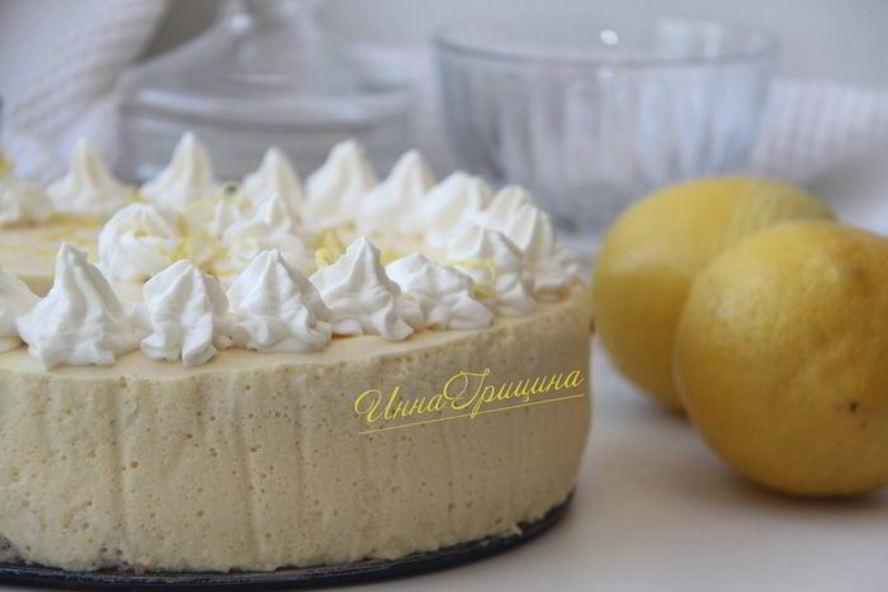 Рецепт лимонный муссовый торт
