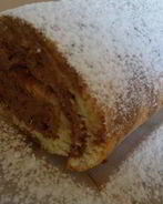 Миндальный рулет с шоколадным муссом